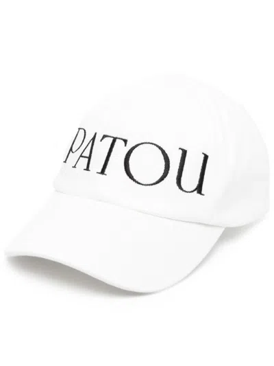 PATOU WHITE LOGO BASEBALL CAP