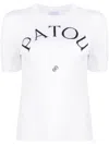 Patou White Logo-jacquard Knitted Top In White