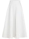 Patou Long A-line Skirt In Organic Cotton Gabardine