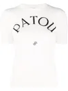 Patou White Logo-jacquard Knitted Top In White