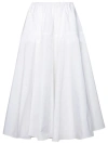 Patou White Recycled Polyester Skirt In White