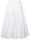 PATOU WHITE RECYCLED POLYESTER SKIRT