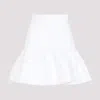 Patou Ruffle Mini Skirt In White