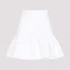 Patou Ruffle Mini Skirt In White