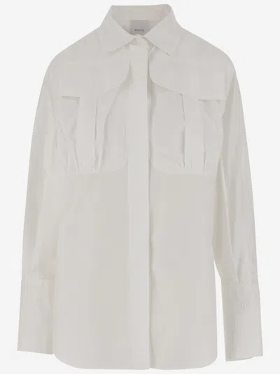 Patou White Safari Poplin Shirt