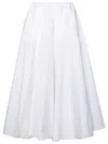 Patou White Recycled Polyester Skirt In White