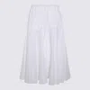 Patou White Recycled Polyester Skirt In White