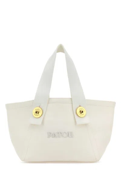 Patou White Trapeze Tote