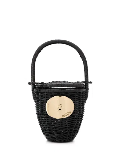 Patou Wicker Bucket Bag