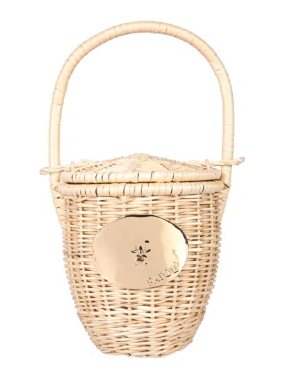 PATOU WICKER BUCKET BAG