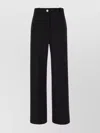 Patou Wide Leg High Waist Wool Blend Pants