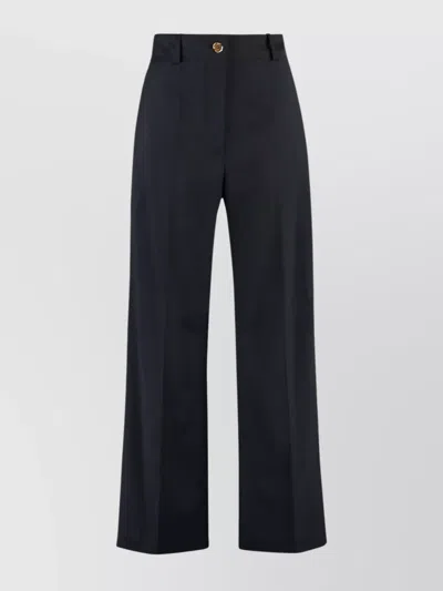 Patou Wide-leg High Waist Wool Trousers