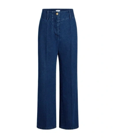 Patou Wide-leg Jeans In Blue