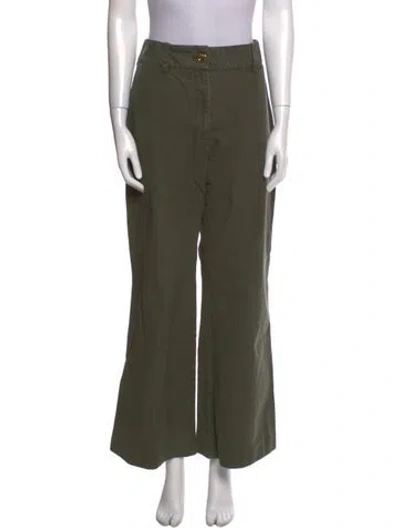 Pre-owned Patou Wide Leg Pants In Green