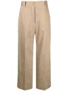 Patou Wide-leg Tailored Trousers In Neutrals