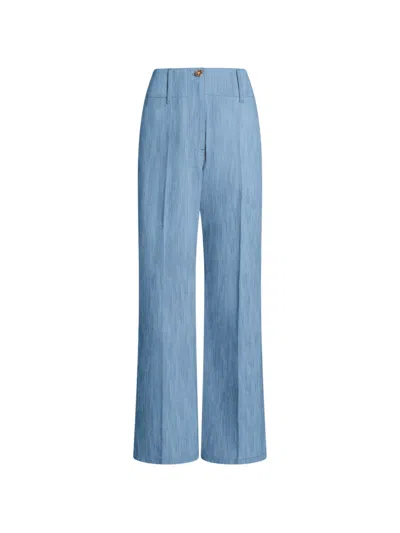 Patou Wide-leg Trousers In Blue