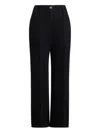 Patou Wide Waistband Denim Jeans In Black