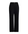 Patou Wide Waistband Denim Jeans In Black