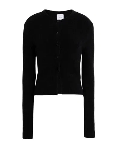 Patou Woman Cardigan Black Size S Alpaca Wool, Polyamide, Elastane