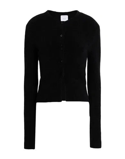 Patou Woman Cardigan Black Size M Alpaca Wool, Polyamide, Elastane