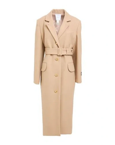Patou Woman Coat Camel Size 6 Virgin Wool, Cashmere