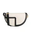 Patou Woman Cross-body Bag Black Size - Calfskin, Cotton In Black