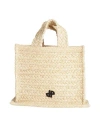 Patou Woman Handbag Beige Size - Natural Raffia, Polyester In Beige