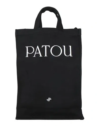 PATOU PATOU WOMAN HANDBAG BLACK SIZE - COTTON, POLYESTER