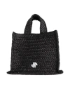 Patou Woman Handbag Black Size - Natural Raffia, Polyester