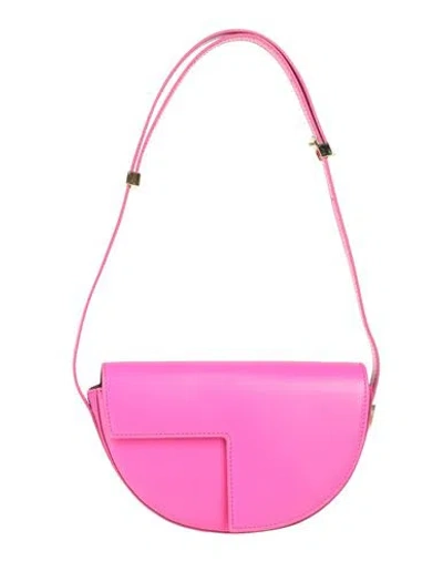 Patou Woman Handbag Fuchsia Size - Leather In Pink