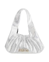 Patou Le Biscuit Fabric Shoulder Bag In Silver