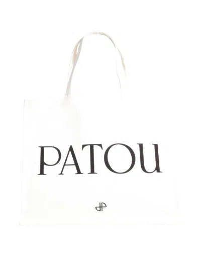 Patou Woman Handbag White Size - Cotton, Polyester