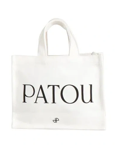 Patou Woman Handbag White Size - Cotton, Polyester