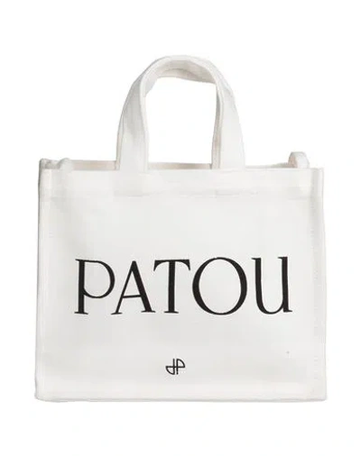 Patou Woman Handbag White Size - Cotton, Polyester