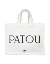Patou Versatile Rectangular Tote Bag In White