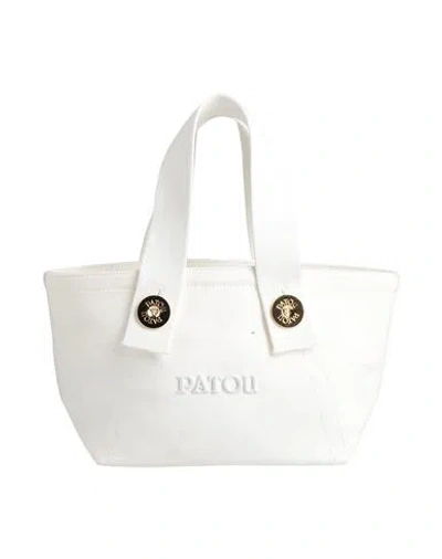 Patou Woman Handbag White Size - Cotton