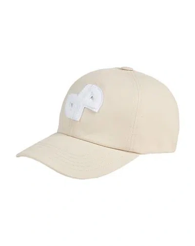 Patou Woman Hat Beige Size L Cotton, Polyester, Acrylic, Rayon