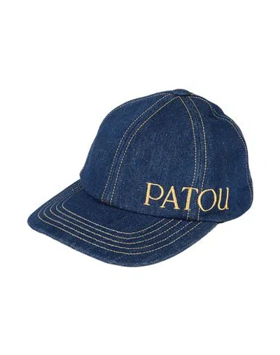 Patou Woman Hat Blue Size M/l Cotton, Polyester
