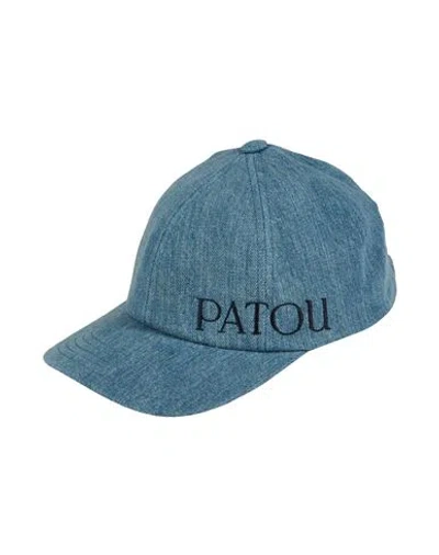 Patou Woman Hat Blue Size Xs/s Cotton, Polyester