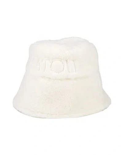 Patou Woman Hat White Size M/l Polyester, Cotton