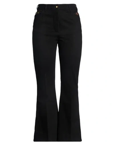 Patou Woman Jeans Black Size 10 Cotton