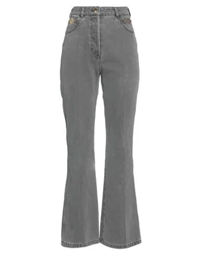 Patou Woman Jeans Grey Size 6 Cotton