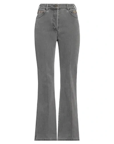 Patou Woman Jeans Grey Size 6 Cotton In Grey
