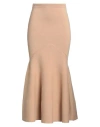 Patou Woman Maxi Skirt Sand Size S Merino Wool, Polyamide, Cashmere