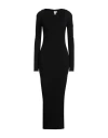 Patou Woman Maxi Dress Black Size M Wool, Nylon In Black