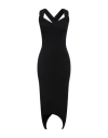 Patou Curve Wool-blend Midi Dress In Black