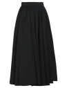 Patou Black Cotton Skirt In Black