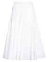 Patou White Recycled Polyester Skirt In White