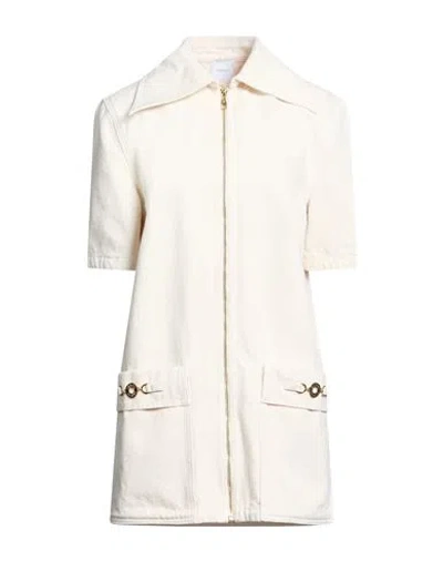 Patou Woman Mini Dress Beige Size 8 Cotton, Zamak In White