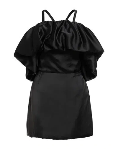 Patou Woman Mini Dress Black Size 6 Viscose